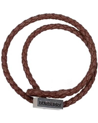 Burberry Bracciali Pelle Marrone - Blu