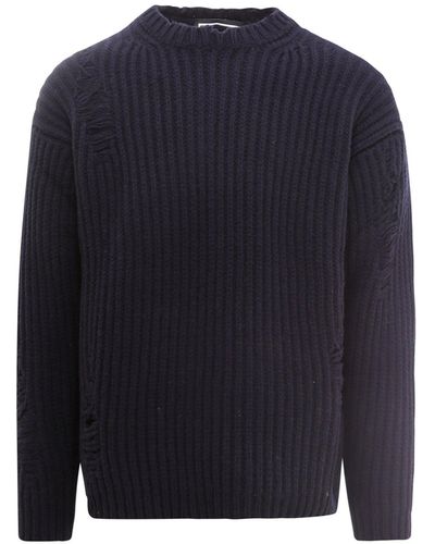PAUL MÉMOIR Wool Sweater - Blue