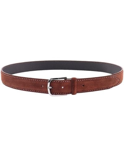 Orciani Suede Belt - White