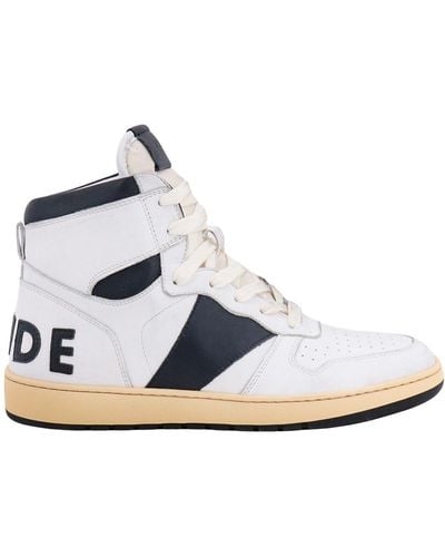 Rhude Leather Sneakers - White