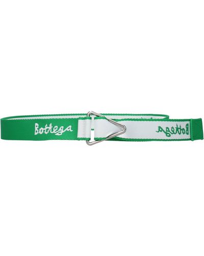 Bottega Veneta Regular Belts Fabric Green White