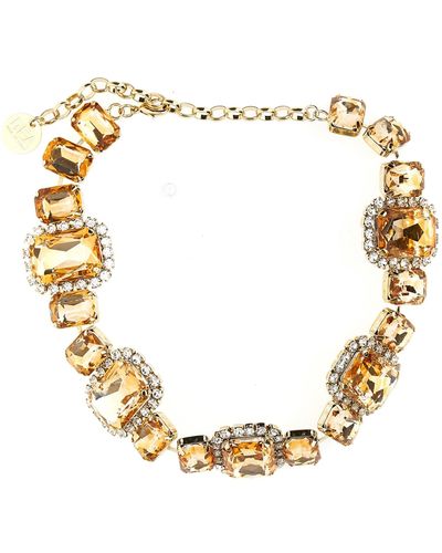 D•E•A Stone Choker Necklace Jewelry - Metallic