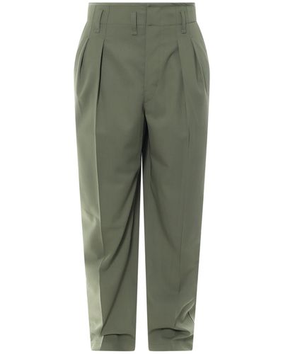 Lemaire Pantalone Tailored con pinces - Verde