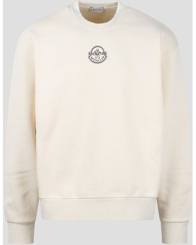 Moncler Genius Cotton Maxi Sweatshirt - Natural