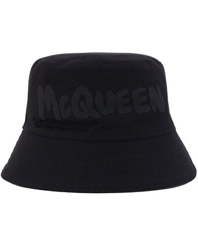 Alexander McQueen Cappello A Secchiello - Black