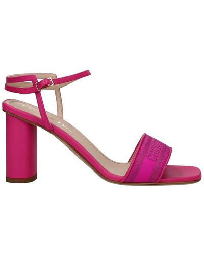 Dior Sandals Fabric - Pink
