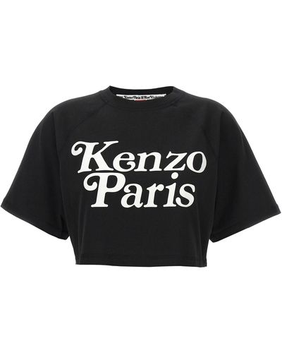 KENZO Cropped T Shirt Nero