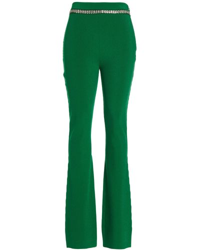 Rabanne Jewel Ribbed Trousers - Green
