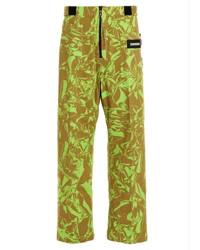 Aries Camouflage Cargo Trousers - Green