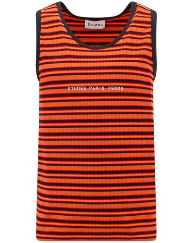 Etudes Studio Ribbed Tank Top With Striped Pattern - Red