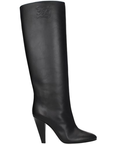 Fendi Boots Leather - Black