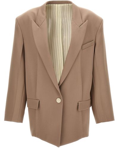 The Attico Glen Blazer And Suits - Brown