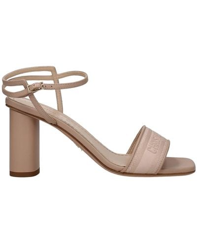Dior Sandals Fabric Naked - White