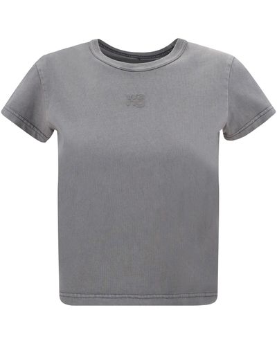 Alexander Wang Grey Match Graphic T-Shirt