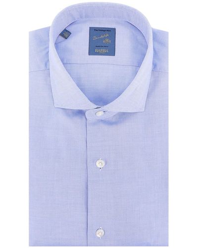 Barba Napoli Dandylife Cotton Shirt - Blue