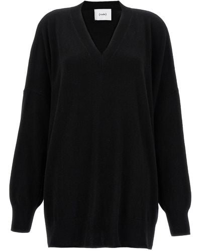 Nude Oversize Sweater Sweater, Cardigans - Black