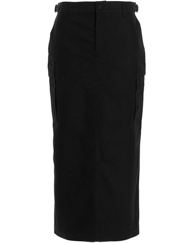 Wardrobe NYC 'cargo' Midi Skirt - Black