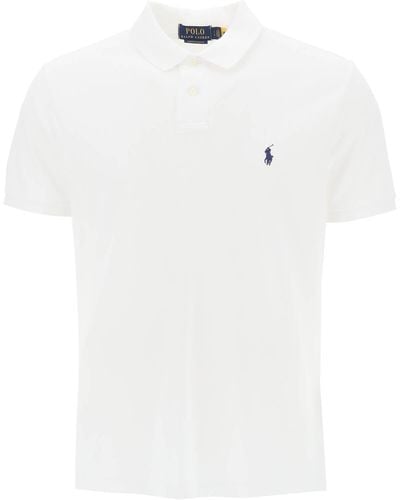 Polo Ralph Lauren Pique Cotton Polo Shirt - White