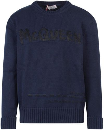 Alexander McQueen Sweater - Blue