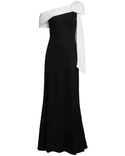 Wanan Touch White And White Cleo Dress - Black