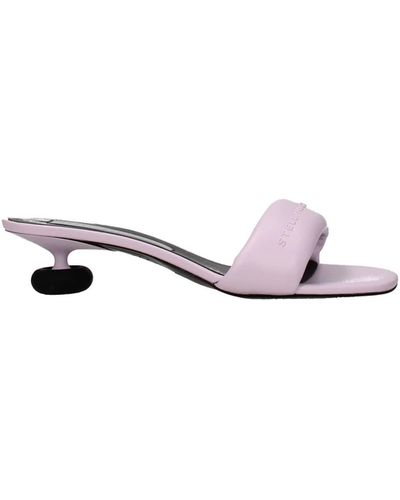 Stella McCartney Sandals Eco Leather Lilac - White