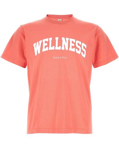 Sporty & Rich Wellness Ivy T Shirt Rosa