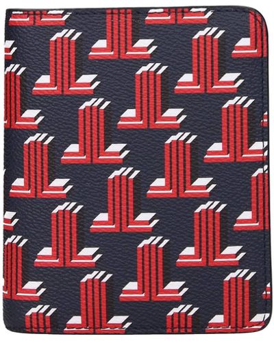 Lanvin Wallets Fabric Blue Red
