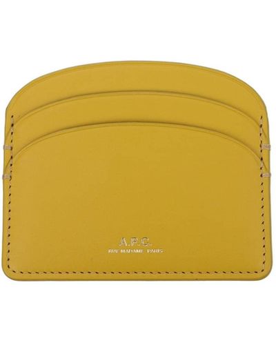 A.P.C. Document Holders Leather Golden Wattle - Yellow