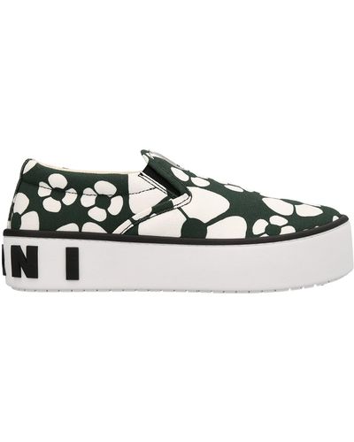 Marni Sneakers Verde - Bianco