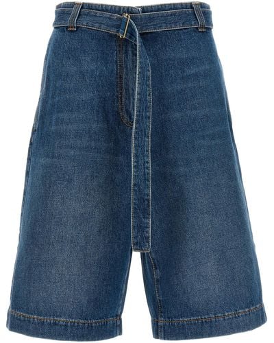 Etro Midi Denim Skirt Jeans - Blue