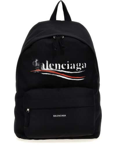Balenciaga Explorer Backpacks - Black