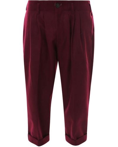 The Silted Company Viscose Trouser - Red