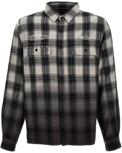 Stampd Mountain Transit Dip Dye Mason Shirt, Blouse - Grey