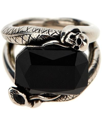 Alexander McQueen Jeweled Jewelry - Black