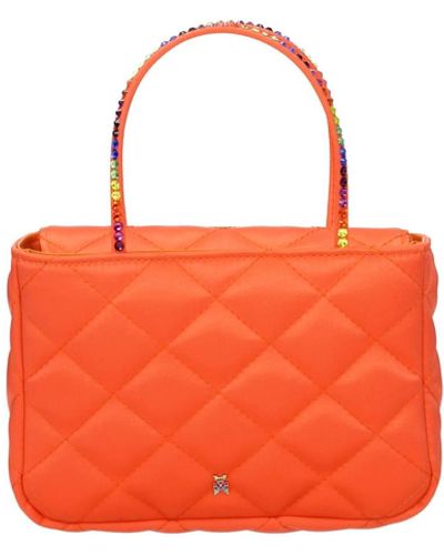 AMINA MUADDI Handbags Amini Betty Satin Multicolour - Orange