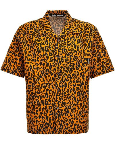 Palm Angels Cheetah Camicie Multicolor - Marrone