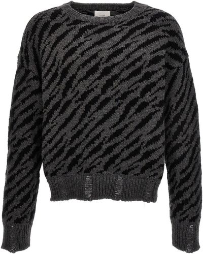 Rhude intarsia knit sweater men wool in 2023