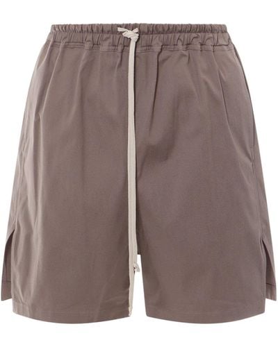 Rick Owens Organic Cotton Bermuda Shorts - Brown