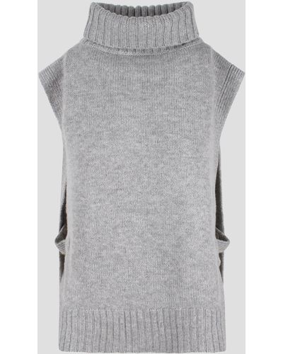 Vince Poncho turtleneck sweater - Grigio