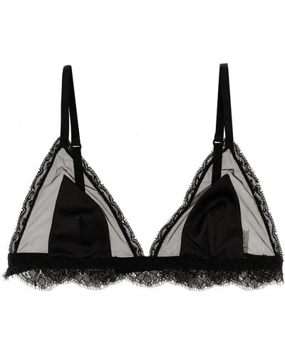 Dolce & Gabbana Lace Silk Tulle Bra Underwear, Body - Black