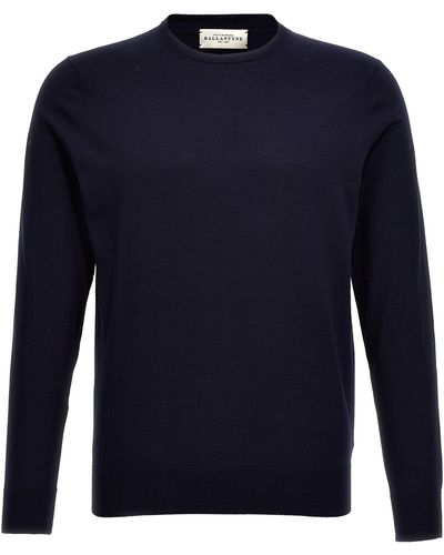 Ballantyne Cotton Sweater Sweater, Cardigans - Blue