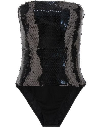 Alexandre Vauthier Sequin Bodysuit Underwear, Body - Black