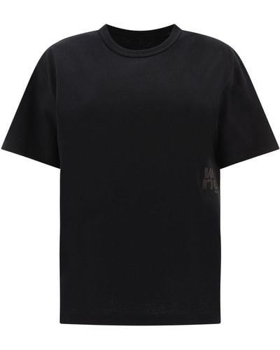 Alexander Wang Puff Logo T-shirt T-shirts - Black