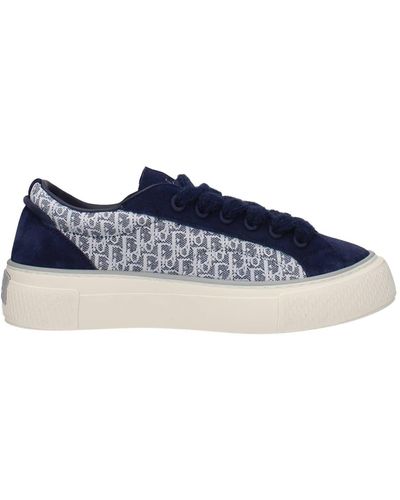 Dior Sneakers Suede White - Blue