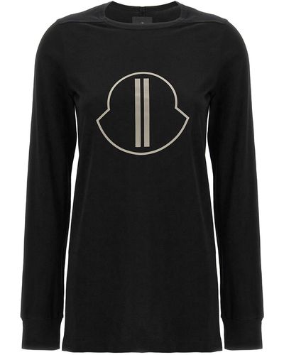 Rick Owens T-shirt Moncler Genius + Sweatshirt - Black