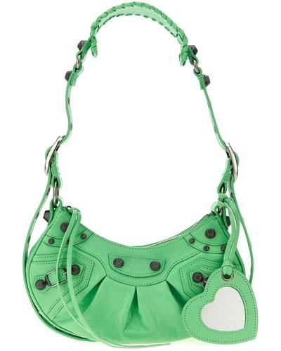 Balenciaga Le Cagole Xs Crossbody Bags - Green