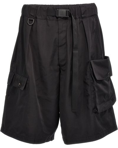 Y-3 Nyl Twill Bermuda, Short Nero