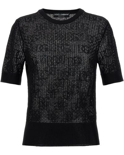 Dolce & Gabbana Knit Top Tops - Black