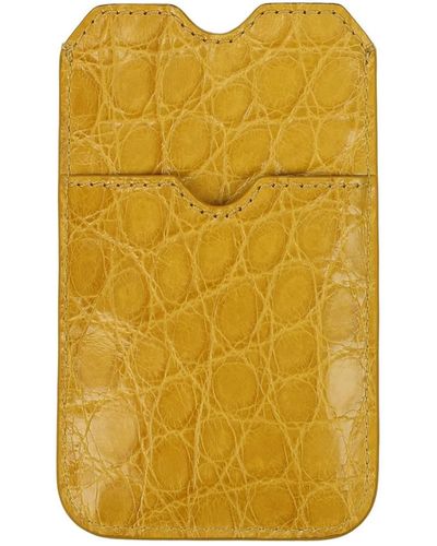Burberry Selfphone Cover Women Leather Yellow Mustard