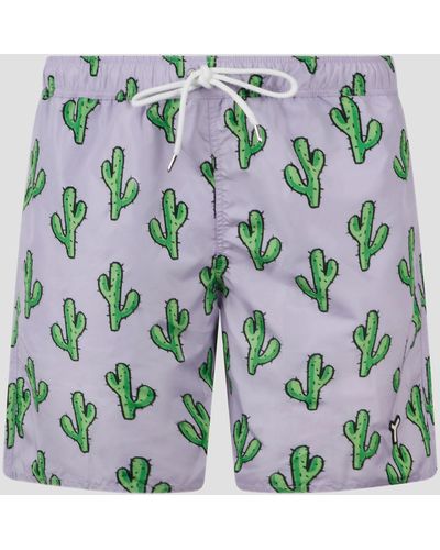 YES I AM Cactus Lilac Swim Short - Grey
